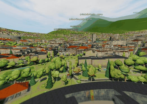 Survol libre de la ville